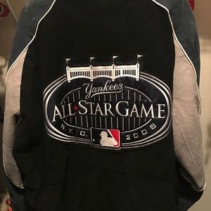Vintage MLB Allstar Game Suede bomber. Sz XL